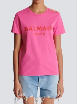 T-shirt With Paris Print-Balmain Fashion