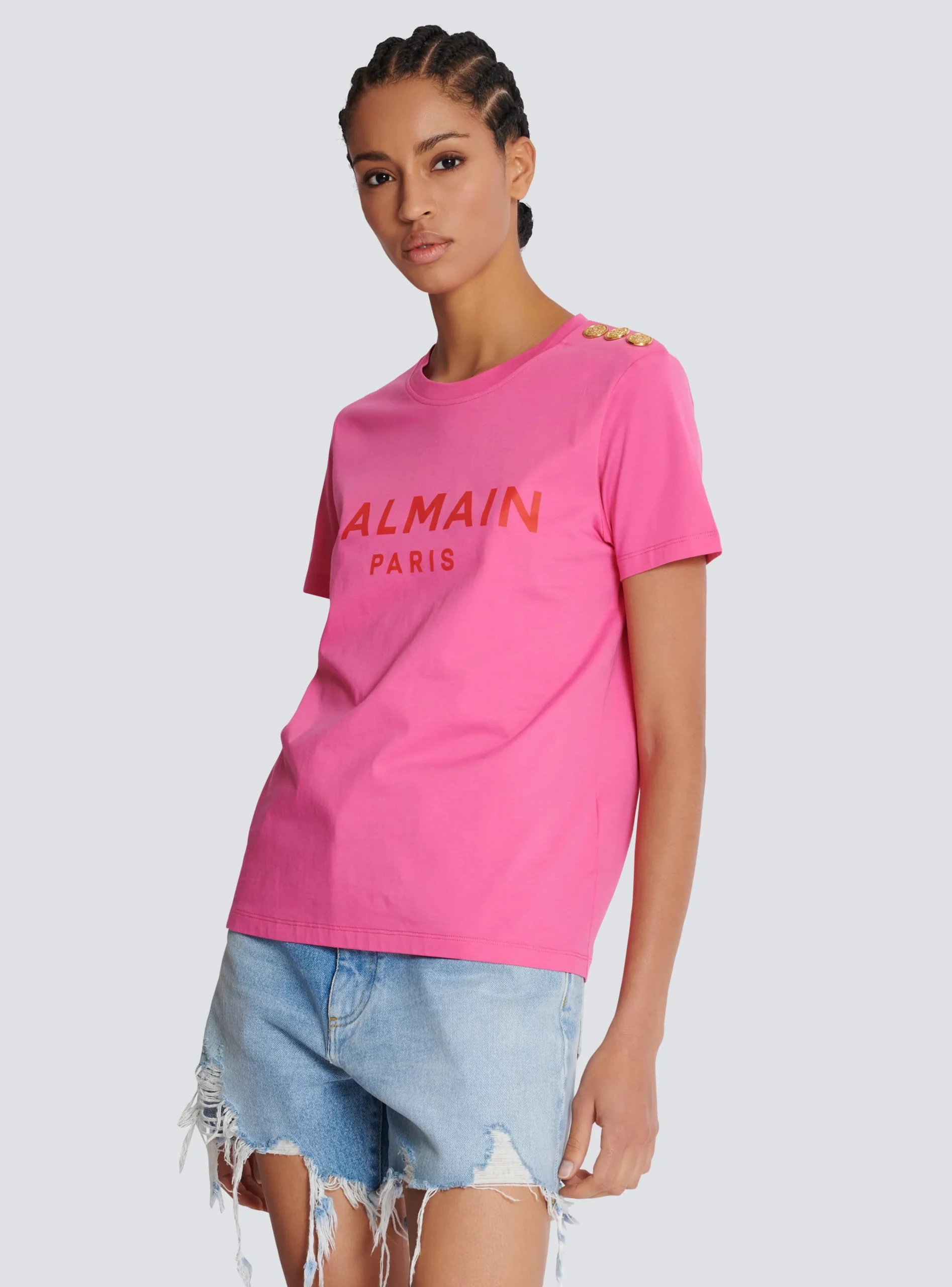 T-shirt With Paris Print-Balmain Fashion