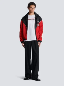 T-shirt With Racing Print-Balmain Flash Sale