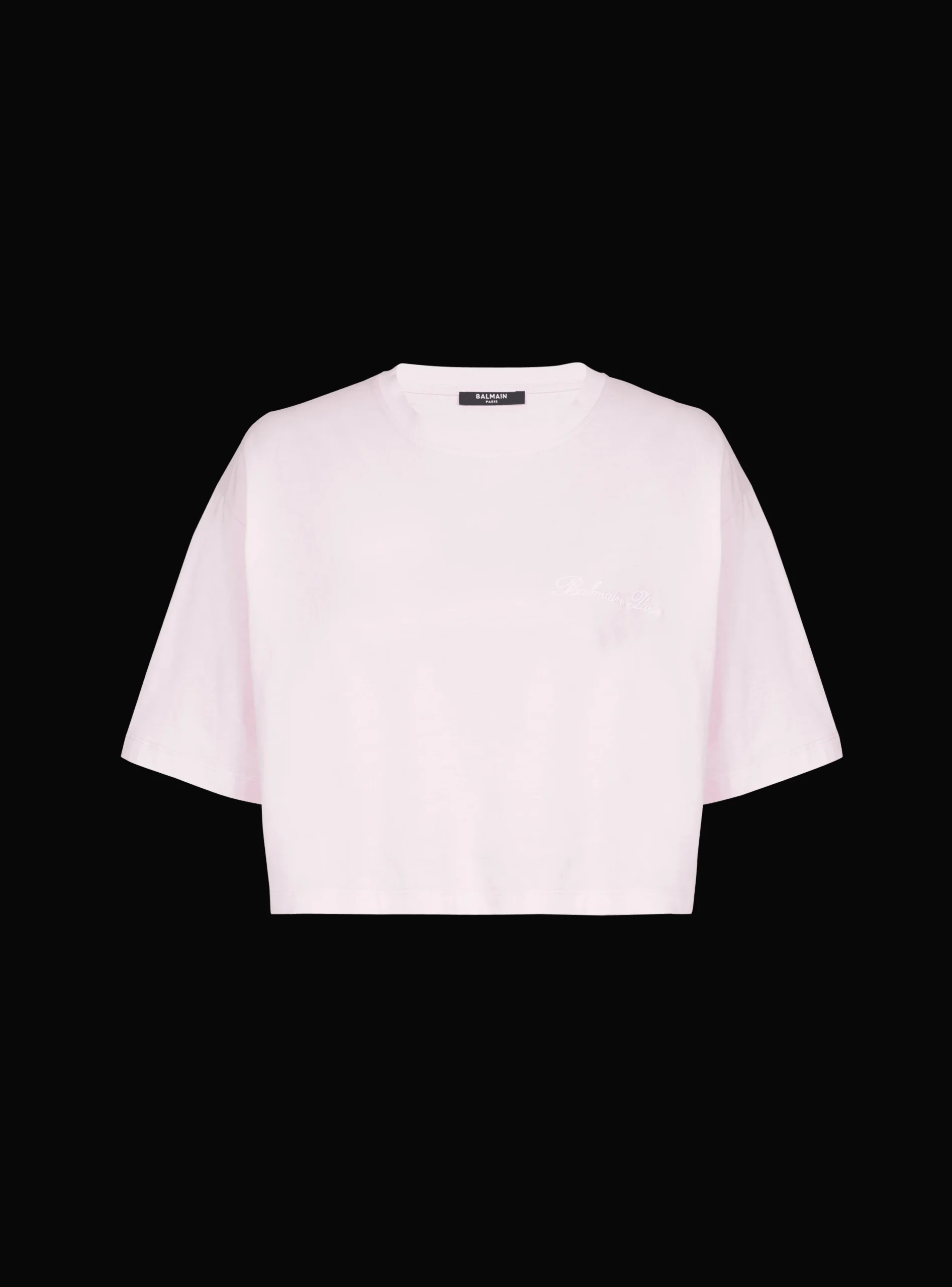 T-shirt With Signature Embroidery-Balmain Hot