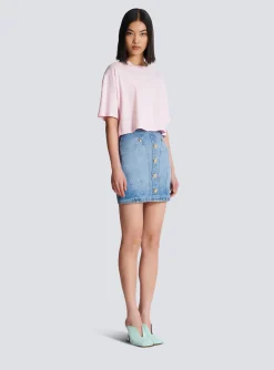 T-shirt With Signature Embroidery-Balmain Hot