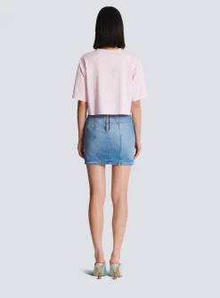 T-shirt With Signature Embroidery-Balmain Hot