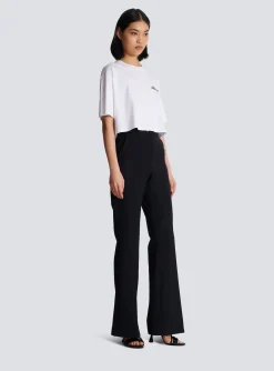 T-shirt With Signature Embroidery-Balmain Best Sale