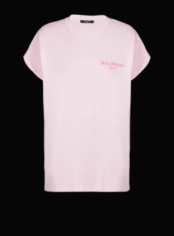 T-shirt With Flocked Paris Logo-Balmain New