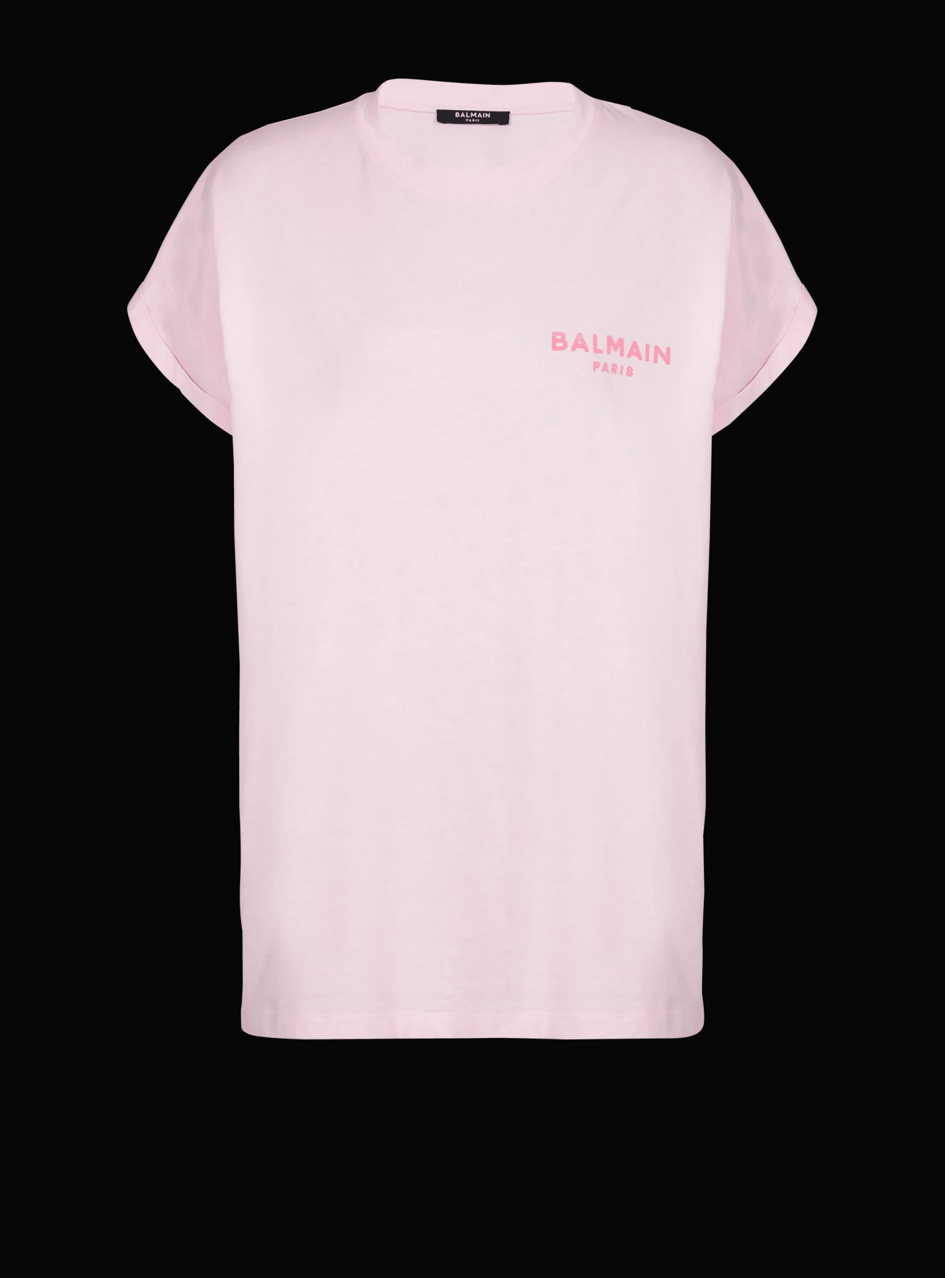 T-shirt With Flocked Paris Logo-Balmain New