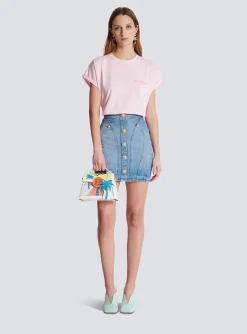T-shirt With Flocked Paris Logo-Balmain New