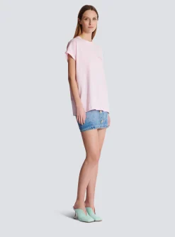 T-shirt With Flocked Paris Logo-Balmain New