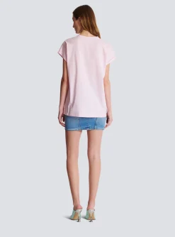 T-shirt With Flocked Paris Logo-Balmain New