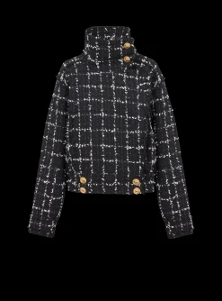 Tweed Bomber Jacket-Balmain Hot