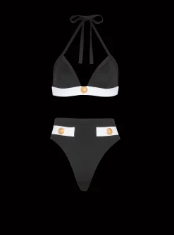 Two-piece Swimming Costume With Buttons-Balmain Clearance