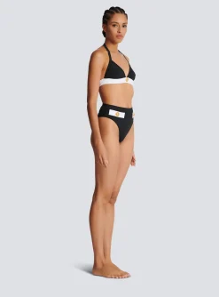 Two-piece Swimming Costume With Buttons-Balmain Clearance