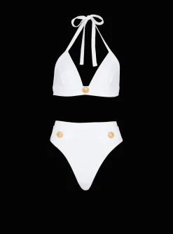 Two-piece Swimming Costume With Buttons-Balmain Fashion