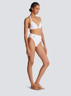 Two-piece Swimming Costume With Buttons-Balmain Fashion