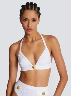 Two-piece Swimming Costume With Buttons-Balmain Fashion