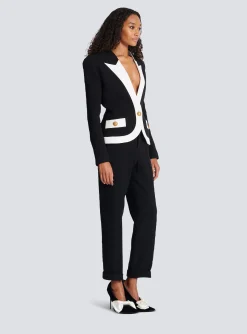 Two-tone Crepe Jacket-Balmain Store