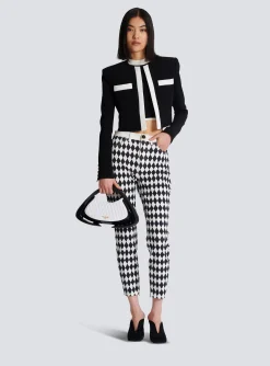 Two-tone Crepe Spencer Jacket-Balmain Cheap