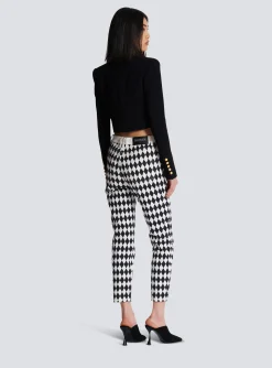 Two-tone Crepe Spencer Jacket-Balmain Cheap
