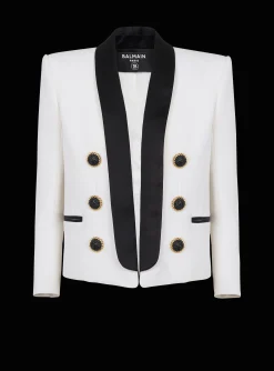 Two-tone Edge-to-edge Jacket With 6 Buttons-Balmain Shop