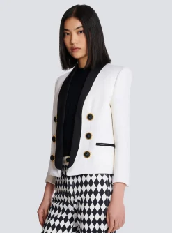 Two-tone Edge-to-edge Jacket With 6 Buttons-Balmain Shop