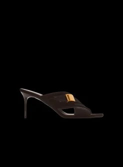 Uma Mules In Suede Leather-Balmain Best