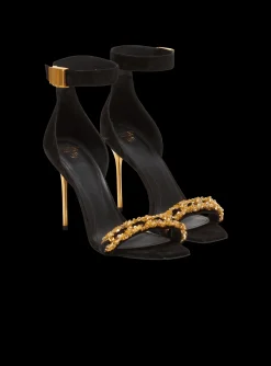 Uma Suede And Chain Sandals-Balmain Best Sale