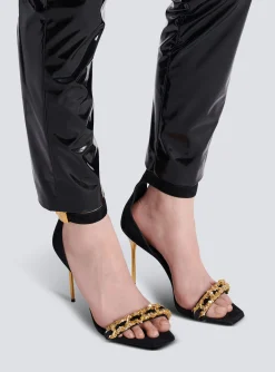 Uma Suede And Chain Sandals-Balmain Best Sale