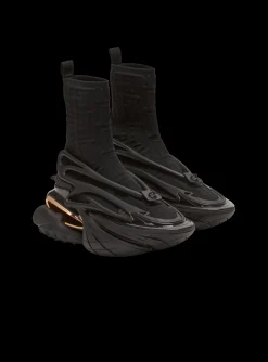 Unicorn Knit And Rubber Trainers-Balmain Clearance