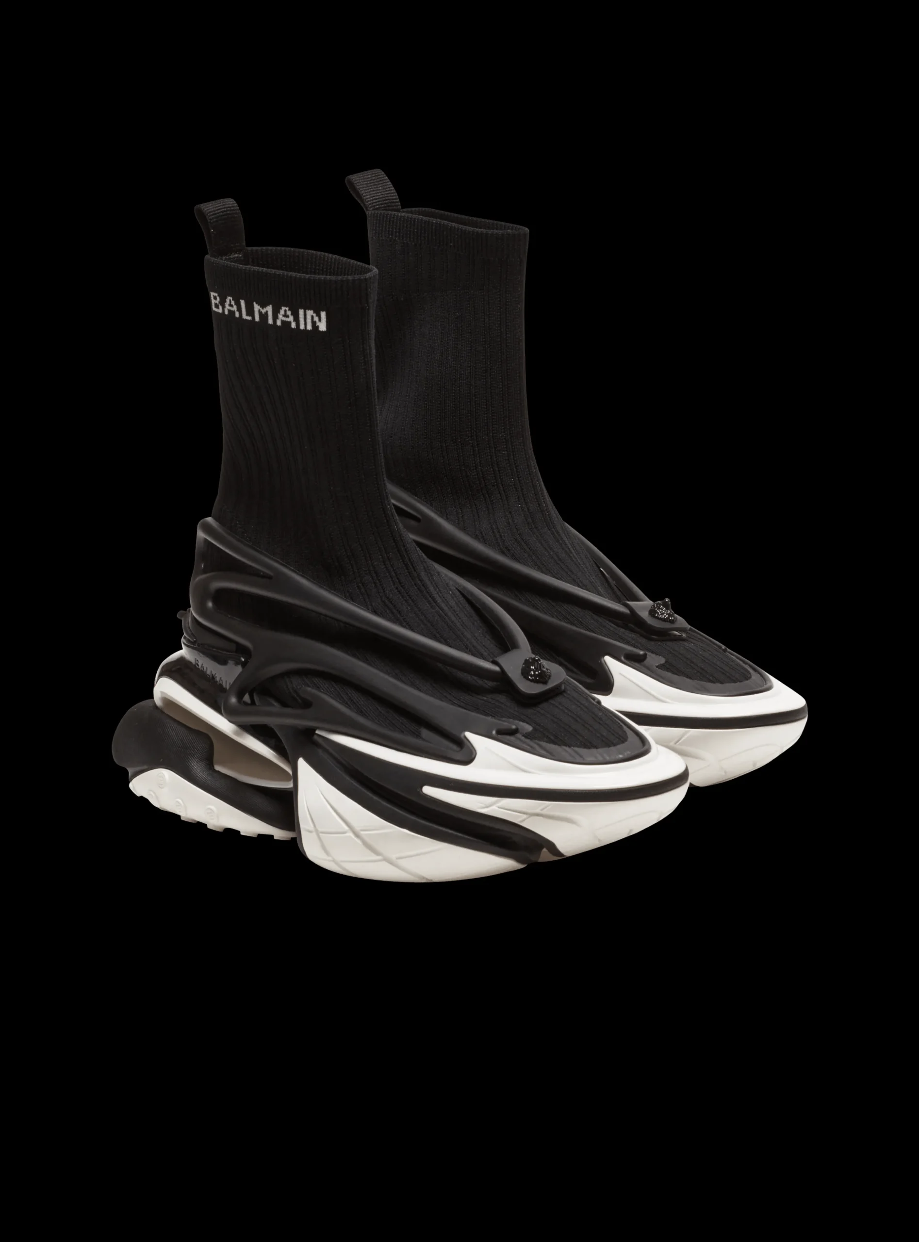Unicorn Knit And Rubber Trainers-Balmain Discount