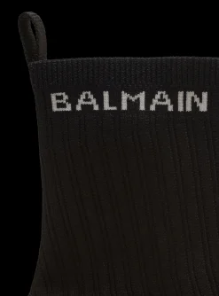 Unicorn Knit And Rubber Trainers-Balmain Discount