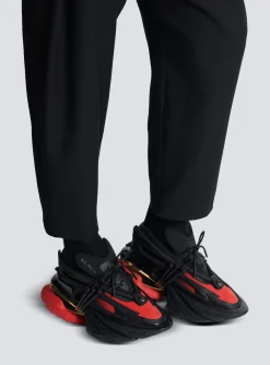 Unicorn Low-top Trainers In Neoprene And Leather-Balmain Fashion
