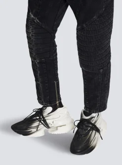 Unicorn Low-top Trainers In Neoprene And Leather-Balmain Outlet