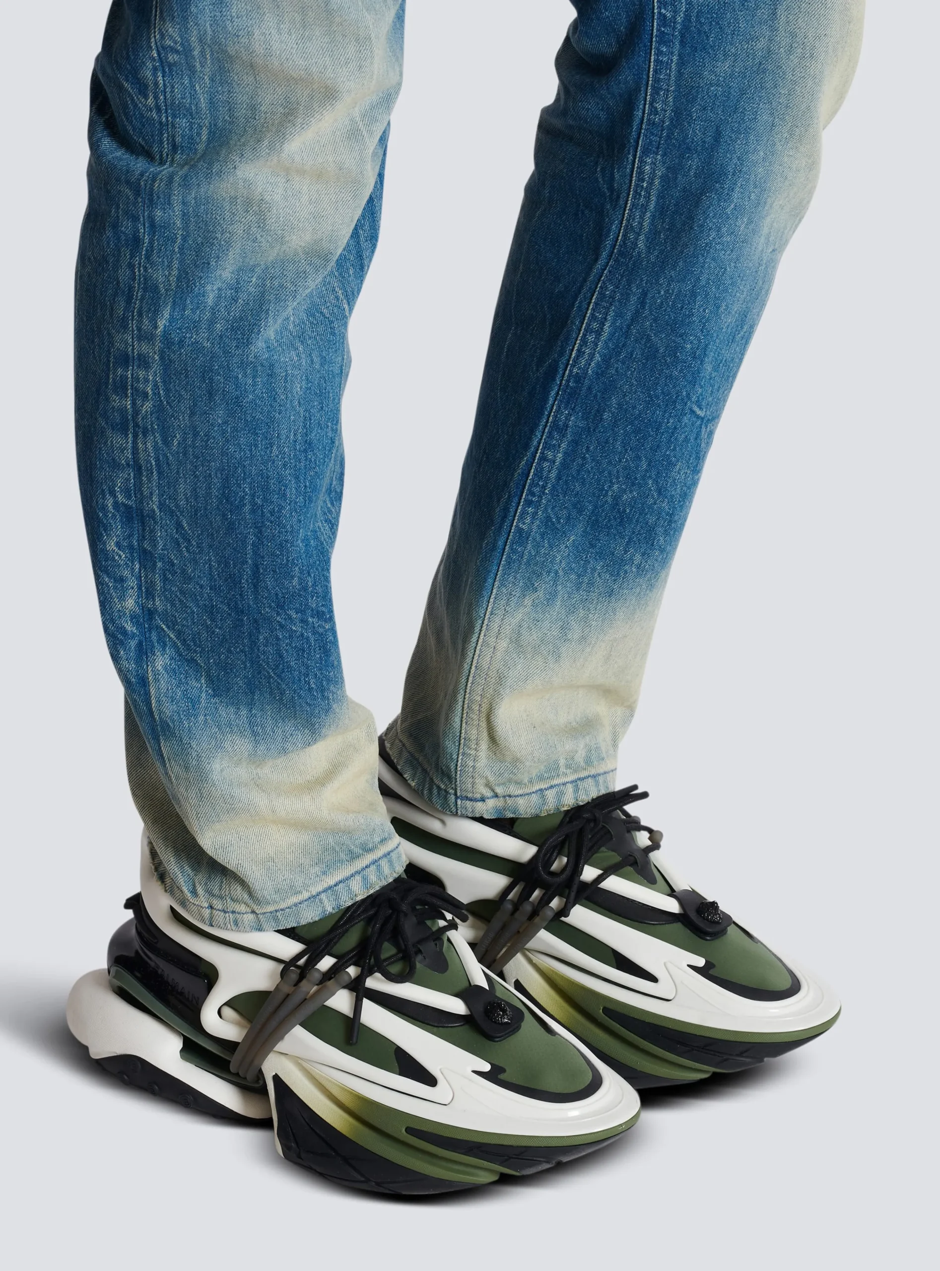 Unicorn Low-top Trainers In Neoprene And Calfskin-Balmain Hot
