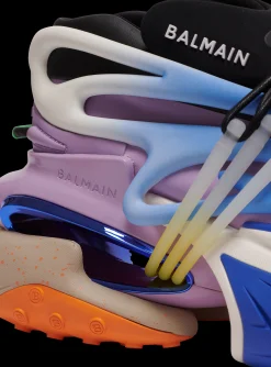 Unicorn Low-top Trainers In Neoprene And Leather-Balmain Store
