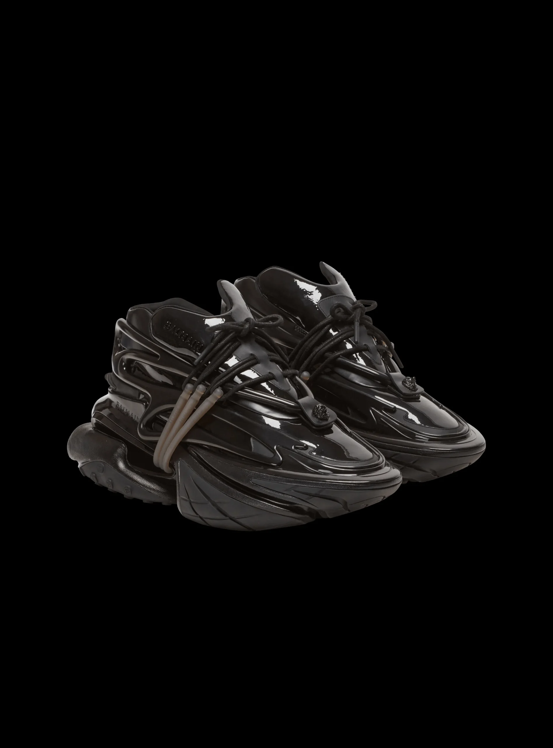 Unicorn Main Lab Patent Leather Trainers-Balmain Online