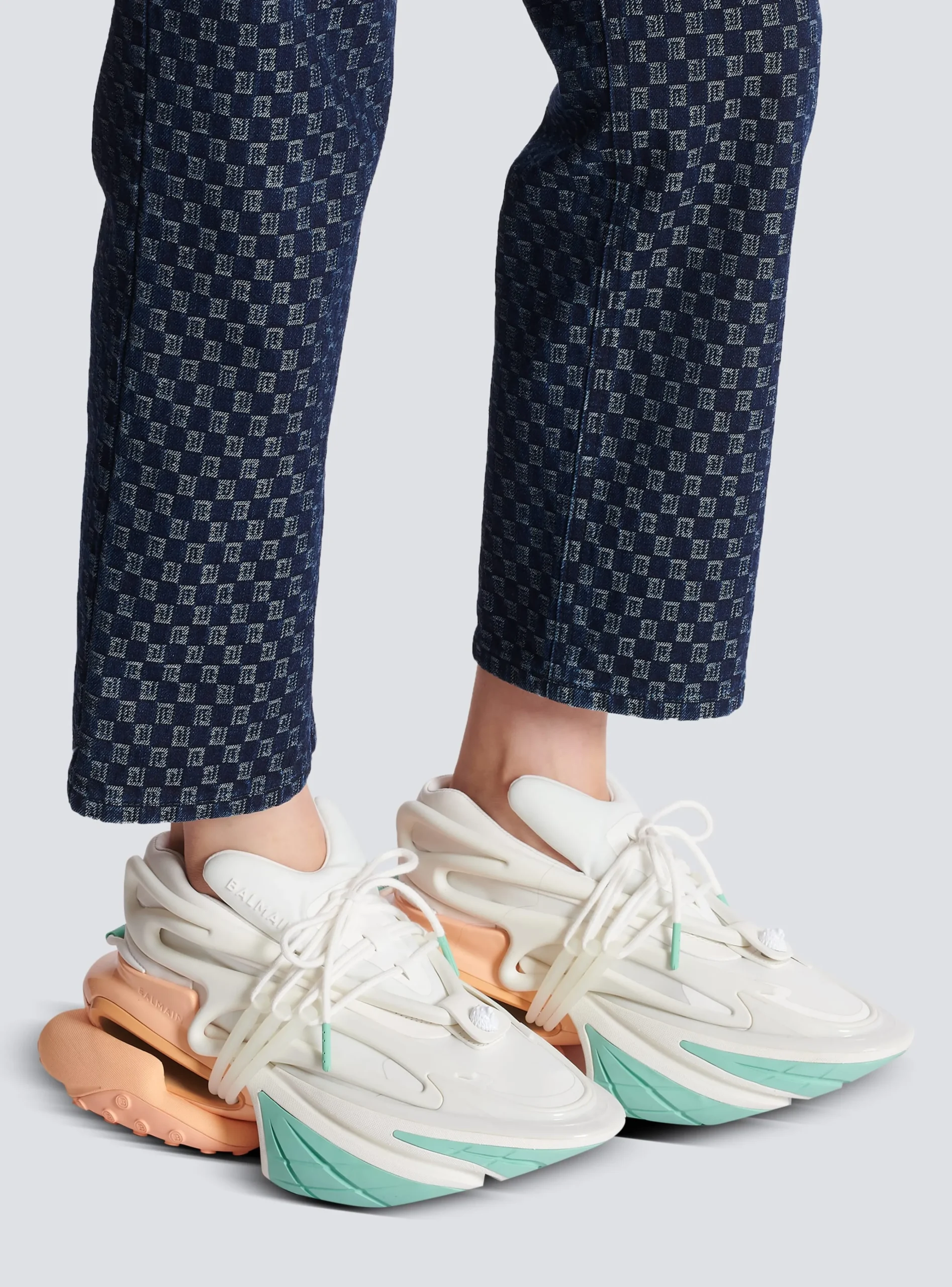 Unicorn Trainers In Neoprene And Leather-Balmain Store