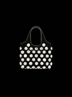 Velvet And Crystal Grocery Bag-Balmain Cheap