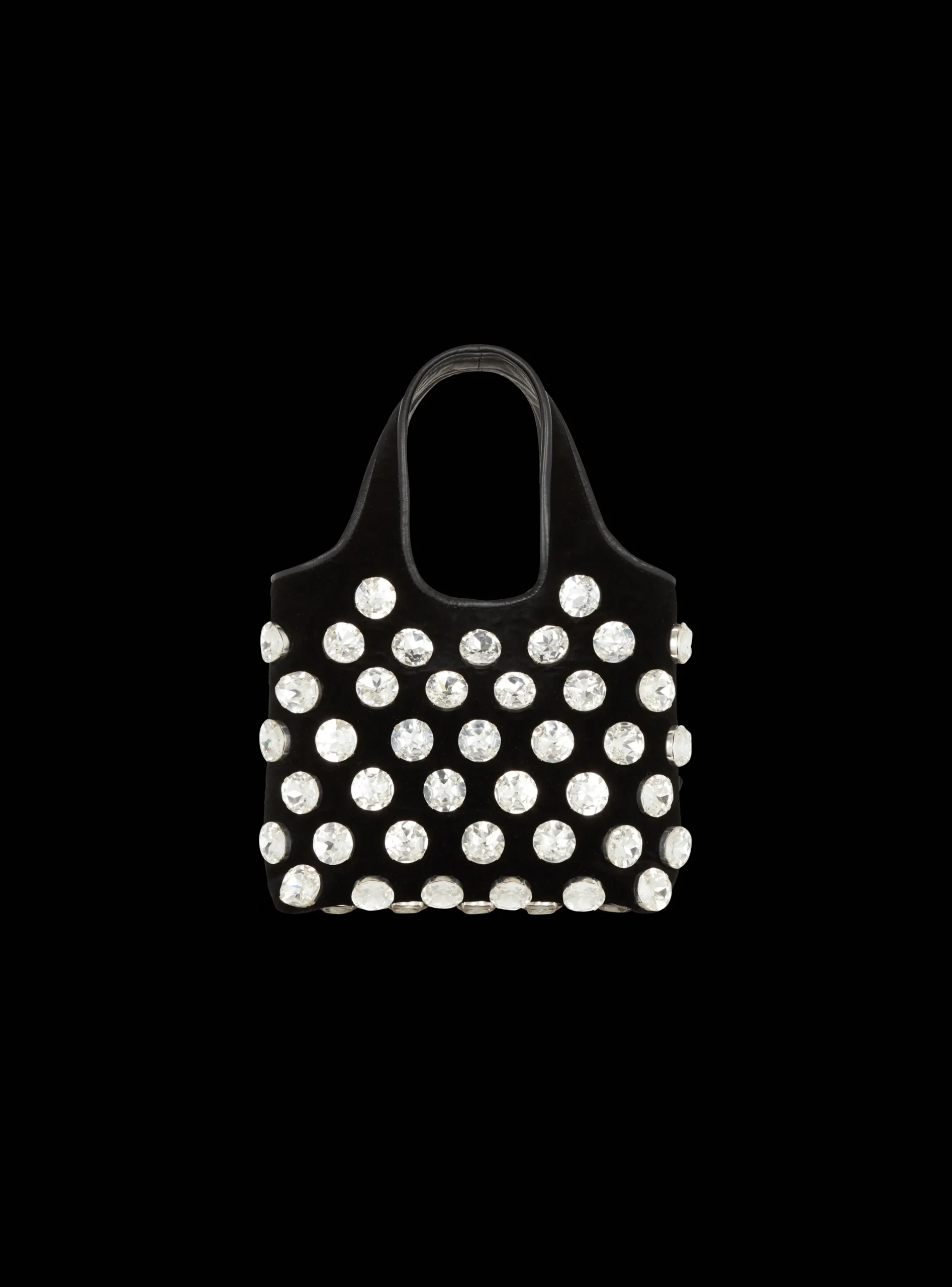 Velvet And Crystal Grocery Bag-Balmain Cheap