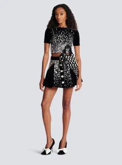 Velvet And Crystal Grocery Bag-Balmain Cheap