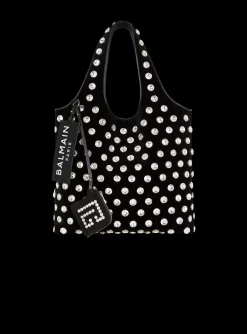 Velvet And Crystal Grocery Bag-Balmain Cheap