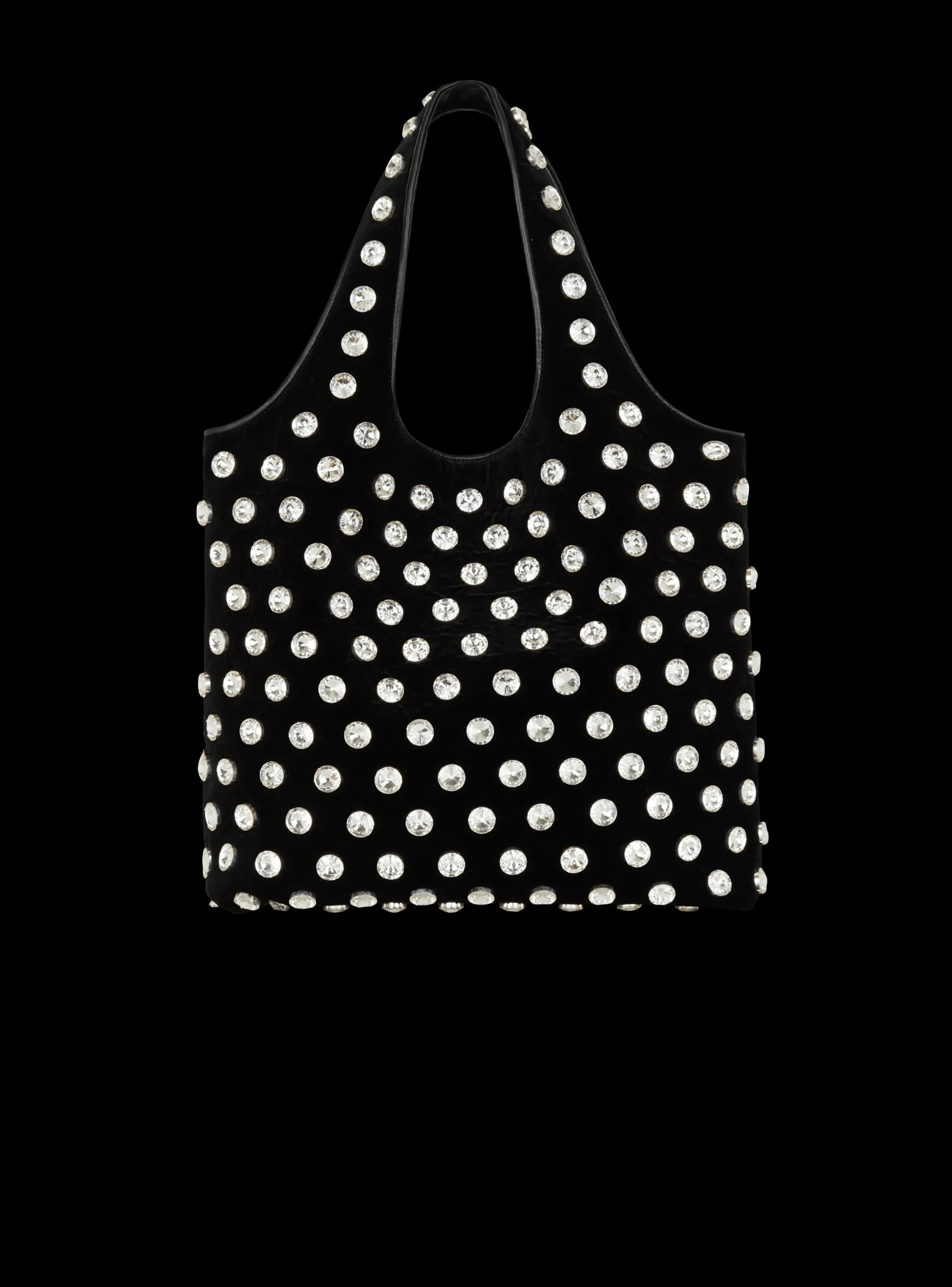 Velvet And Crystal Grocery Bag-Balmain Cheap