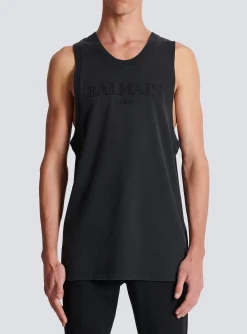 Vintage Embroidered Tank Top-Balmain Cheap