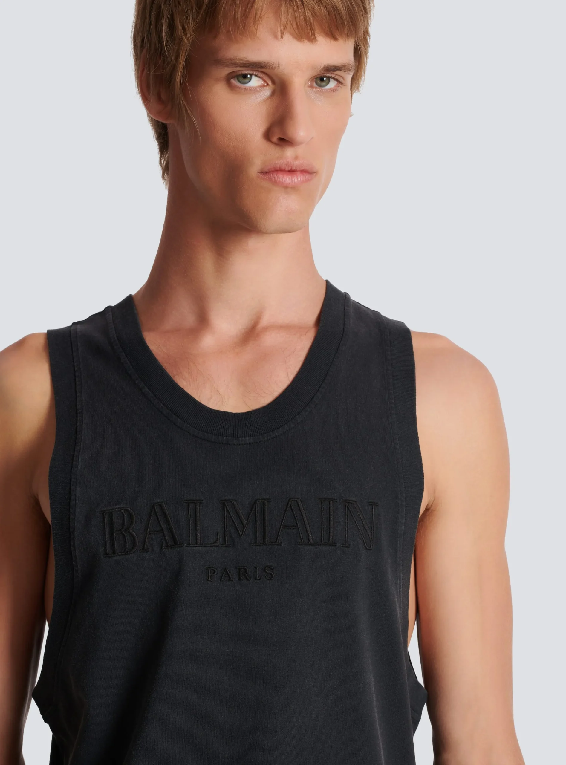 Vintage Embroidered Tank Top-Balmain Cheap