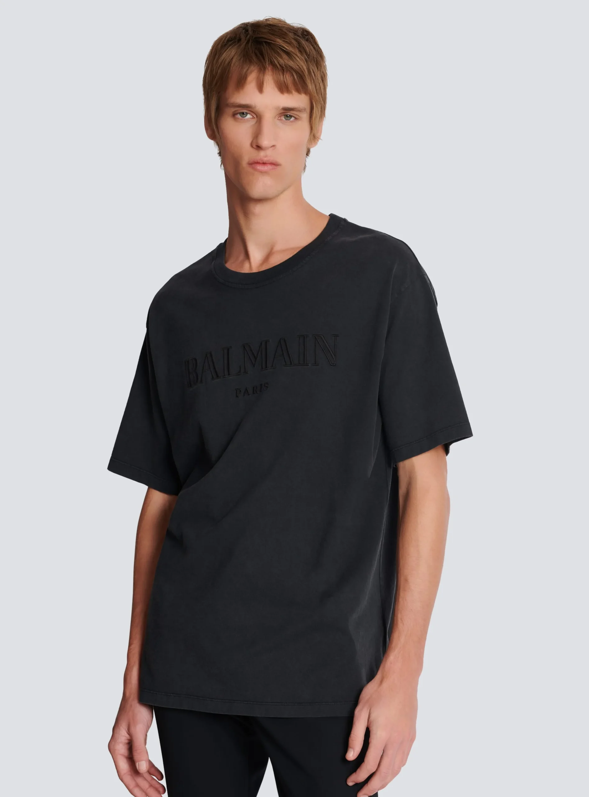 Vintage Embroidered T-shirt-Balmain Fashion