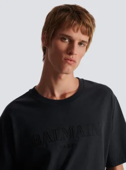 Vintage Embroidered T-shirt-Balmain Fashion