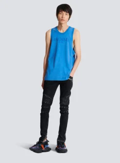 Vintage Embroidered Tank Top-Balmain Hot