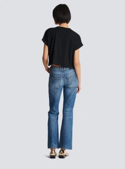 Vintage T-shirt With Roses Print-Balmain New