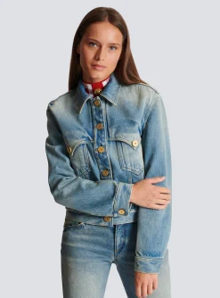 Vintage Denim Jacket-Balmain Discount