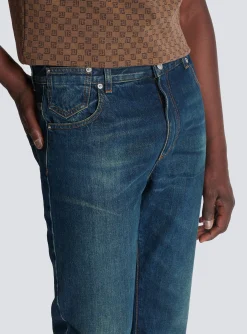 Vintage Straight-leg Jeans-Balmain Best Sale