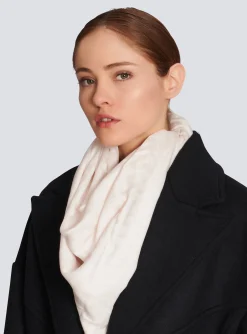 Viscose Scarf With Monogram Pattern-Balmain Best Sale