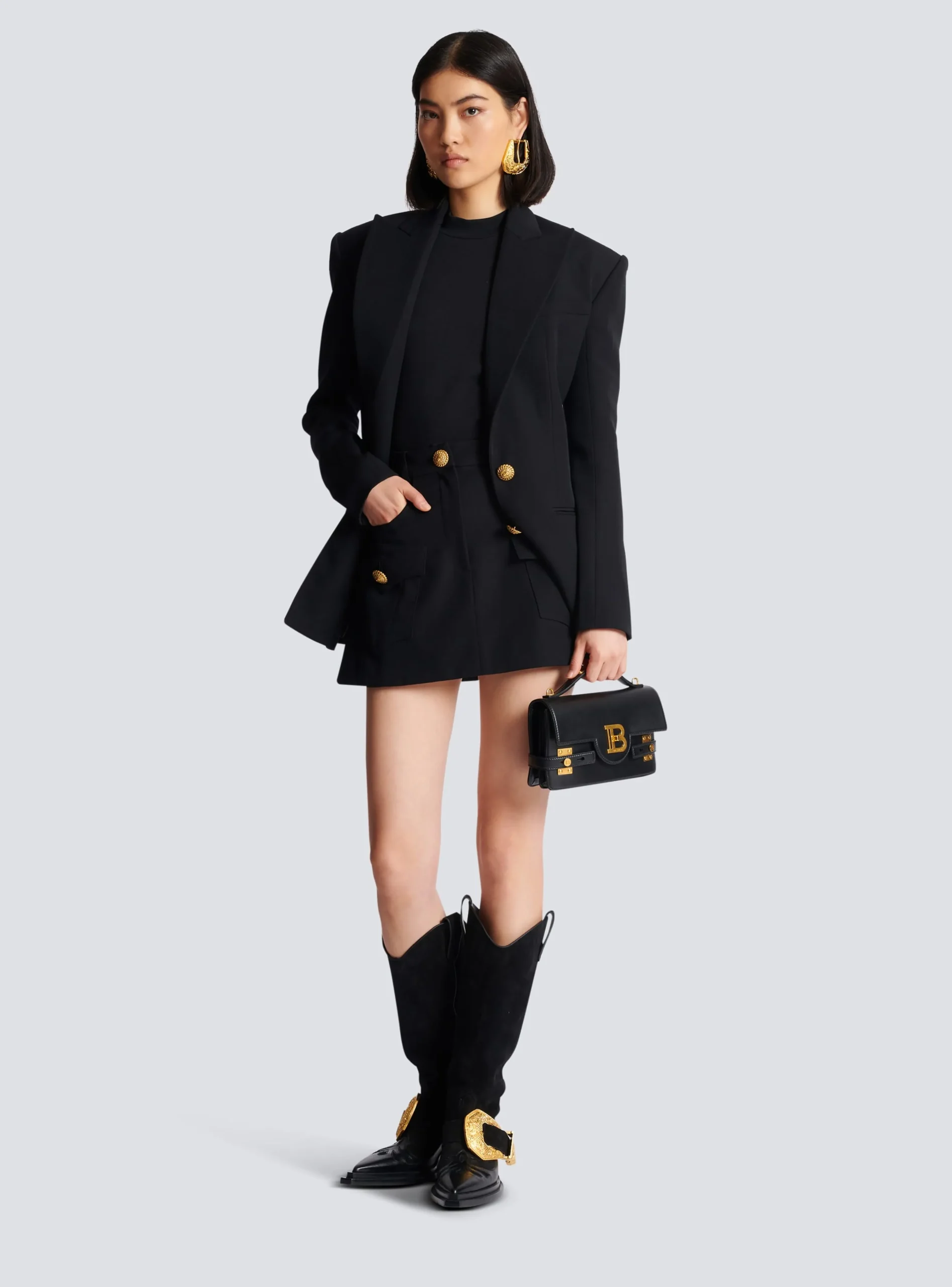 Western A-line Skirt-Balmain Store